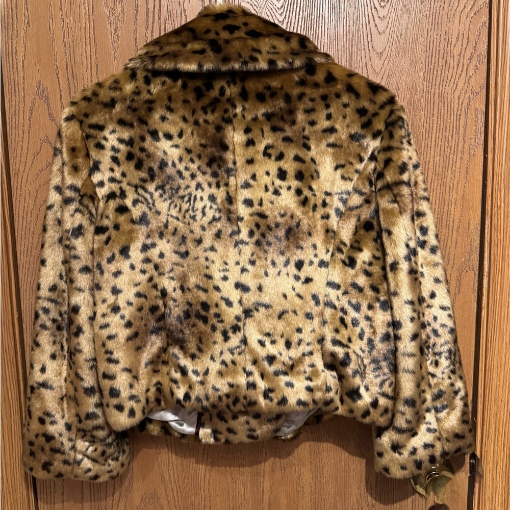 Loft Leopard Print Teddy Jacket - image 3